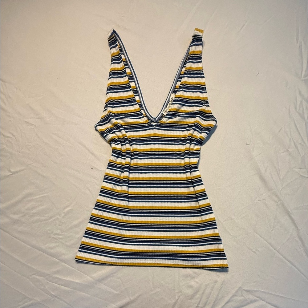 Express Vibrant Striped Sleeveless Top